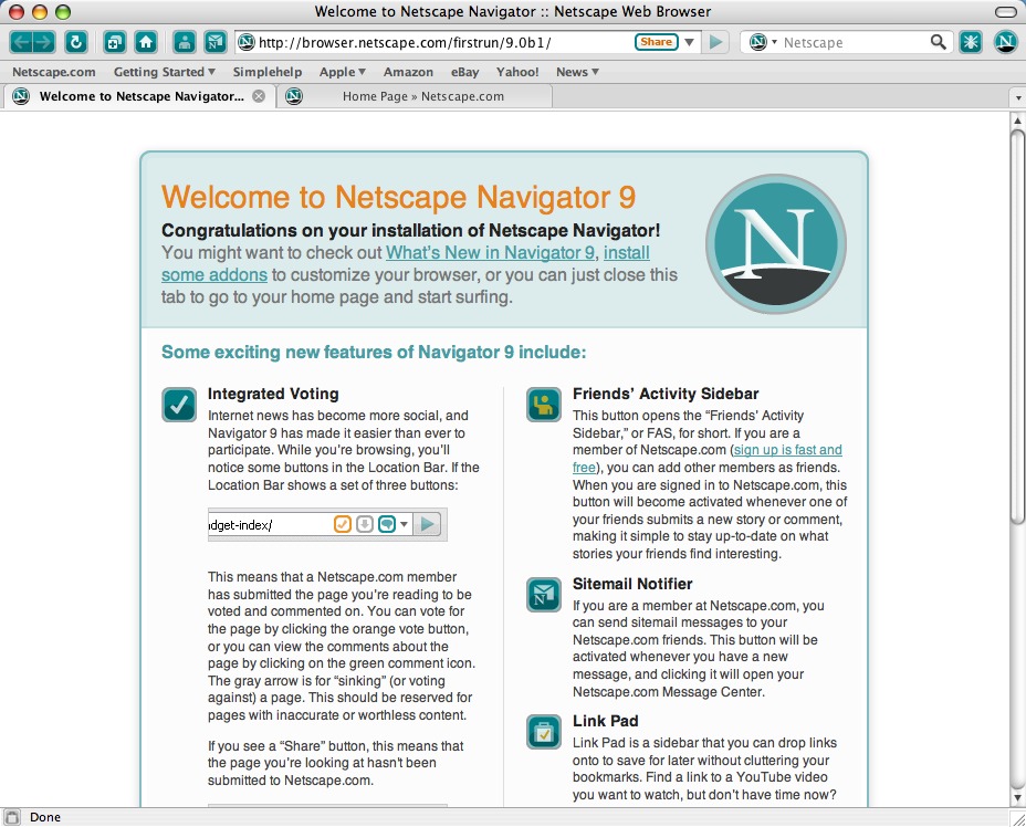 netscape navigator bookmarks